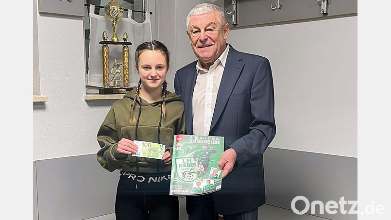 Alina Spies und Förderkreis-Vorsitzender Gotthard Färber. Bild: gau