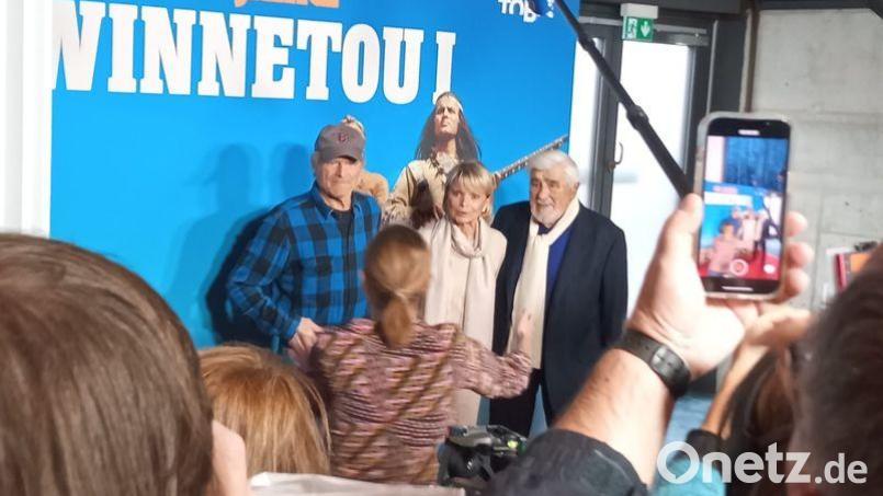 Das war das beste Bild, das Norbert Simmerl im Gedränge von seinen Idolen schießen konnte. Bild: Norbert Simmerl