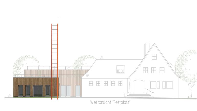 Die Planskizze für die &quot;Lichtleiter&quot; beim Feuerwehrhaus in Dechsendorf. Bild: Wilhelm Koch
