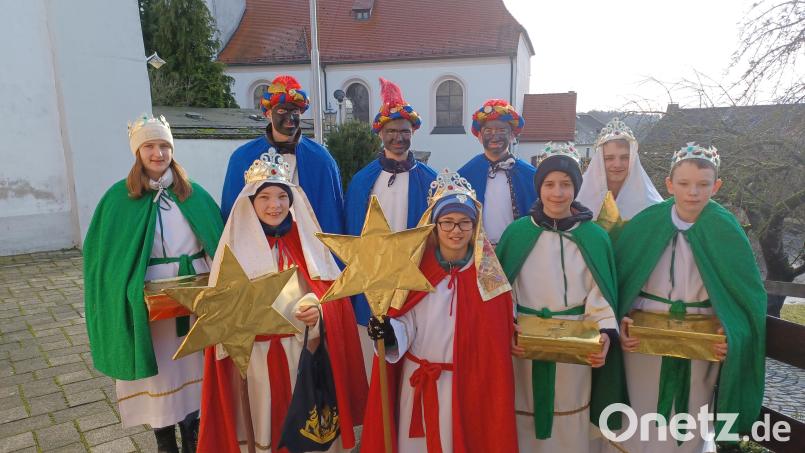 Die Sternsinger der Pfarrei Wondreb zogen am 5. Januar von Haus zu Haus. Bild: Pfarrei Wondreb/exb