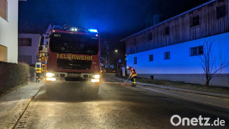 Die Feuerwehren Ursensollen und Zant rückten Sonntagnacht mit den First Respondern Ursensollen zu einem Unfall in Stockau aus. Bild: FFW Ursensollen