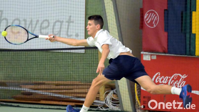 Kai Lemstra gewann den Volvo-Indoor-Cup des TC Amberg am Schanzl. Bild: Hubert Ziegler