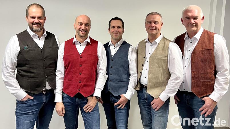 Die neue Besetzung von &quot;Sing out&quot; (von links) Gregor Schraml (Tenor), Armin Steinhauser (Bariton), Rudi Kreuzer (Tenor, Chorleitung), Markus Schuller (Bass, Beatbox) und Uli Roth (Bass). Bild: den