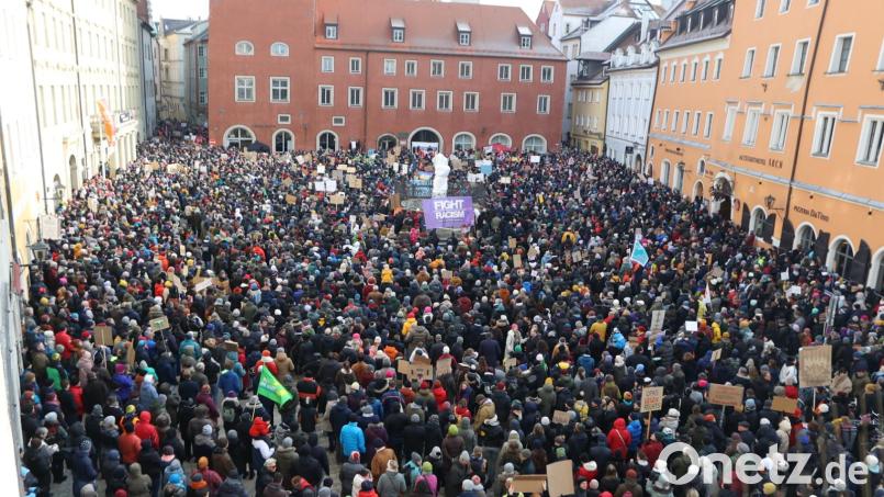 Ein prall gefüllter Haidplatz - aber auch die vielen Teilnehmer in ganz Deutschland werden AfD-Wähler wohl kaum überzeugen. Bild: mib