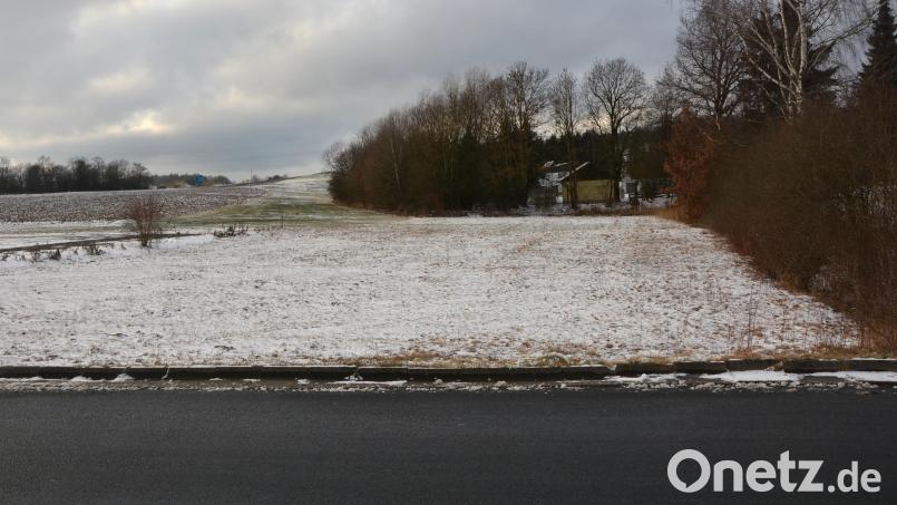 Auf diesem Grundstück in der Nähe des Freibads Mitterteich will Investor Sezayi Er seinen Tiny-House-Park mit dem Namen „Sezi Village“ errichten. Im Hintergrund ist das frühere Naturfreundehaus zu sehen. Bild: jr