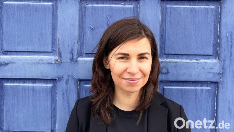 Schriftstellerin Tanja Maljartschuk kommt nach Amberg. Bild: Sofija Rudejchuk/dpa