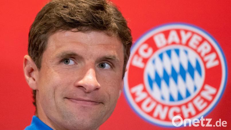 Thomas Müller besucht am Sonntag, 28. Januar, den FC-Bayern-Fanclub Nabburg/Oberpfalz. Archivbild: Peter Kneffel/dpa