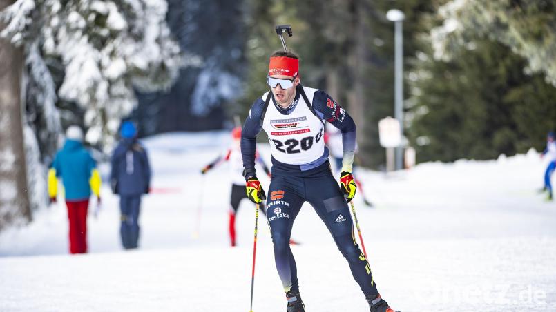 Johannes Donhauser bei seinem Rennen zuletzt in Oberwiesenthal. Bild: Benjamin Sölzer/Voigt Fotografie