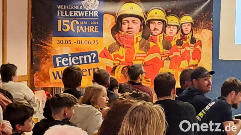 Die Feuerwehr Weihern stellt ihre Planungen für das 150-jährige Jubelfest im Jahr 2025 der Bevölkerung vor. Bild: Schlosser/exb