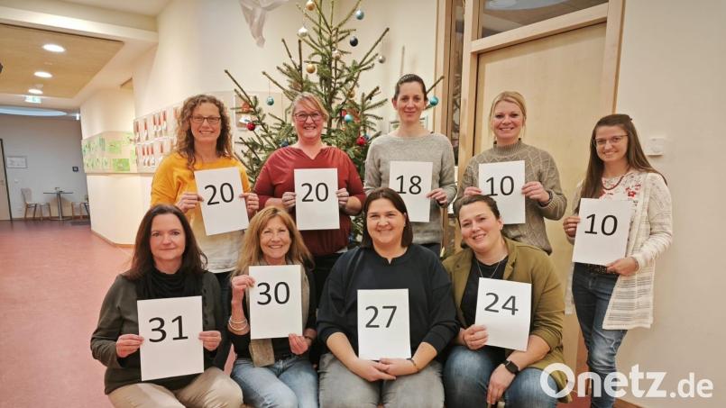 Viele Dienstjubiläen werden im Kindergarten Schmidgaden gefeiert. Bild: Kindergarten Schmidgaden/exb