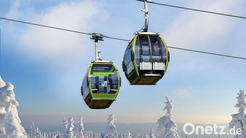 Die neue Kabinenbahn am Ochsenkopf scheint Wirkung zu zeigen: Am Wochenende war der Andrang rund um den Ochsenkopf groß. Am Samstag und Sonntag beförderte die neue Seilbahn je 2500 Skifahrer. Archivbild: Tourismus- und Marketing Ochsenkopf/exb