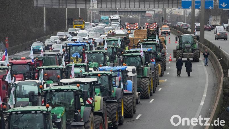 Auch in Frankreich protestieren die Landwirte gegen hohe Umweltauflagen. Bild: Michel Euler/AP/dpa