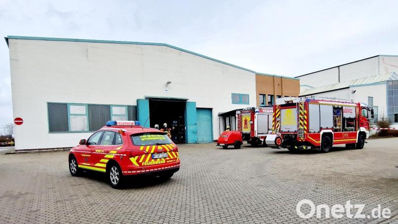 In einem metallverarbeitenden Betrieb in Maxhütte-Haidhof kam es am Freitagvormittag zu einem Gefahrgutaustritt. Bild: Dobler