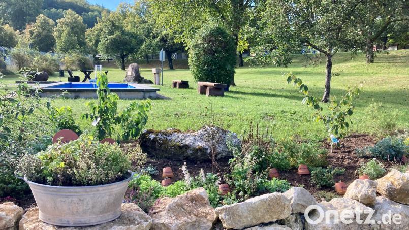 Die Duft- und Heilkräuter-Oase in Königstein an der Kneipp-Anlage – gefördert mit Mitteln aus dem Topf der Leitbild-Strategie des Landkreises. Archivbild: wku