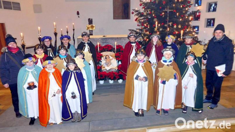 Die Sternsinger der Pfarrei Speichersdorf-Kirchenlaibach brachten den Segen in die Häuser. Bild: whü/exb