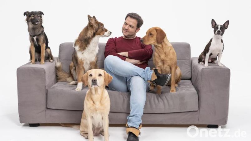 Martin Rütter und seine tierischen Freunde. Bild: Klaus Grittner