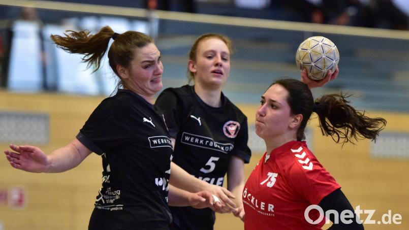 Alina Just (rechts) traf drei Mal für die HSG. Bild: ham