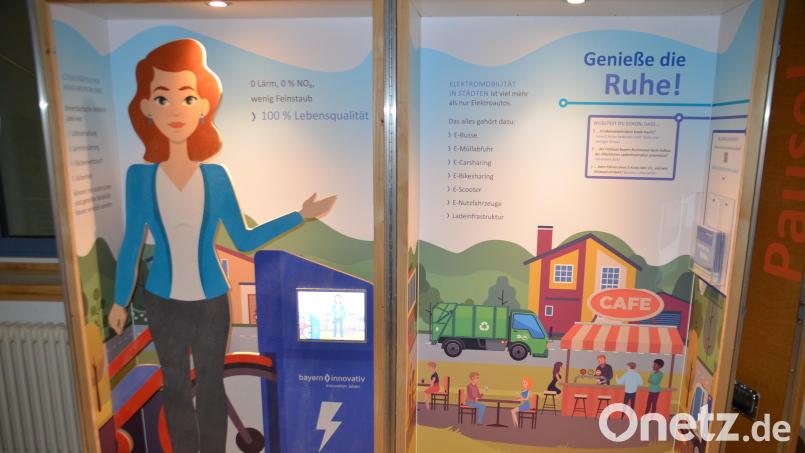 Mit „Genieße die Ruhe“ ist eines der sieben Module der Wanderausstellung im Speichersdorfer Rathaus überschrieben. Es zeigt unter anderem den Vorteil der E-Mobilität hinsichtlich der Lärmbelastung auf. Bild: ak