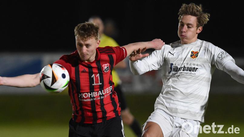Der SC Luhe-Wildenau (links Benedikt Meckl) will gegen die SpVgg GW Deggendorf dort anknüpfen, wo man zuletzt beim 4:3-Sieg gegen den 1. FC Bad Kötzting (Szene) aufgehört hat. Bild: G. Büttner