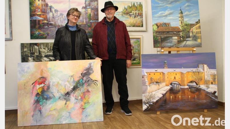 Zum letzten Mal laden Erich und Christine Graf am Samstag in ihre Kunstgalerie am Roßmarkt ein. Bild: ge