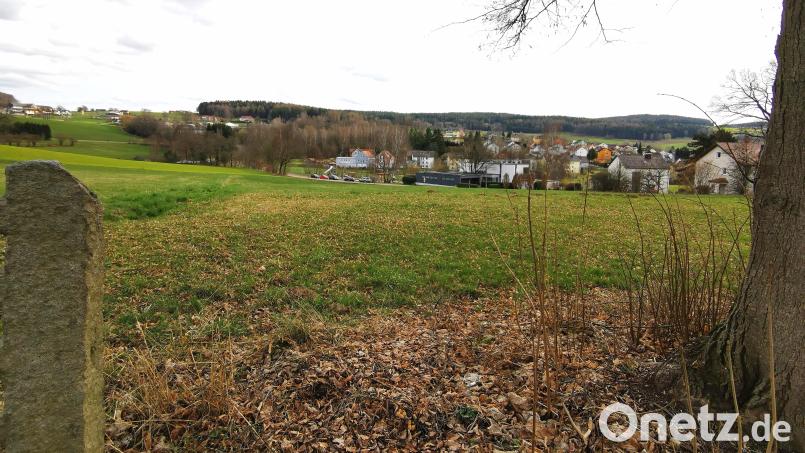 Das neue Baugebiet am Pfälzer Weg/Tressenrieder Straße (Bildmitte) umfasst in zwei Bauabschnitten rund 26 000 Quadratmeter und reicht bis hinauf zur Schönseer Straße (im Vordergrund). Bild: Portner