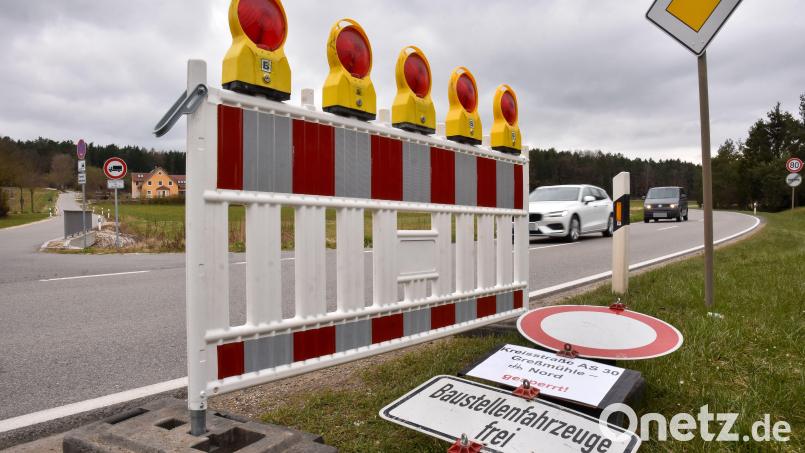 Ab Mittwoch, 13. März.2024 ,ist die Kreisstraße AS 30 bei Greßmühle für den Verkehr gesperrt. Bild: Stephan Huber