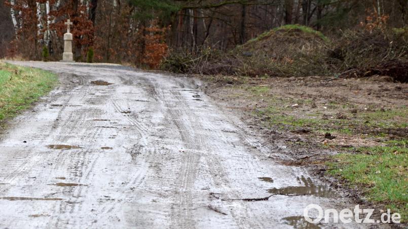 In einem schlechten Zustand ist der Abschnitt des Kohlschlagwegs von der Gemeindeverbindungsstraße nach Plößberg bis zum neuen Kreuz. Bild: bkr