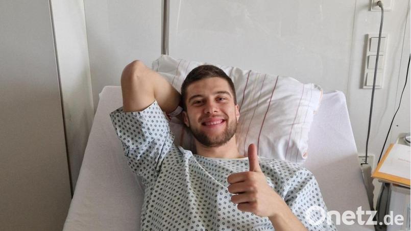 Maximilian Kolb von den Blue Devils Weiden wurde erfolgreich operiert. Bild: Christian Kaminsky/exb