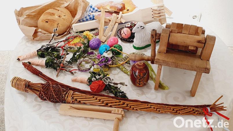 Viele verschiedene Osterbräuche wurden den Grundschulklassen vorgestellt. Bild: Stadt Tirschenreuth/exb