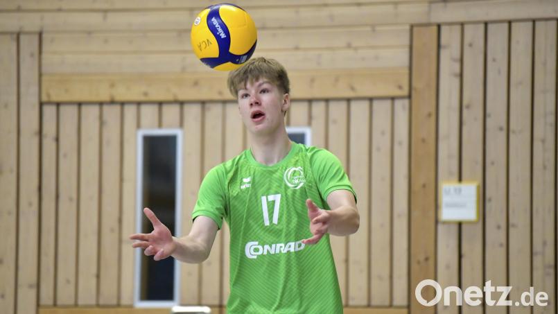 Laurenz Mecke überzeugte als Zuspieler bei seinem Drittliga-Debüt. Archivbild: Hubert Ziegler