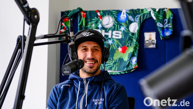 Nardo Nagtzaam, der Niederländer im Dress der Blue Devils Weiden, war zu Gast in der neuen Folge des &quot;Powerplay&quot;-Podcasts. Bild: tow