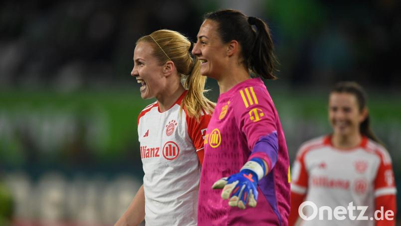 Torhüterin Maria Luisa Grohs war die Münchner Heldin im Pokal-Halbfinale. Bild: Swen Pförtner/dpa/Archivbild
