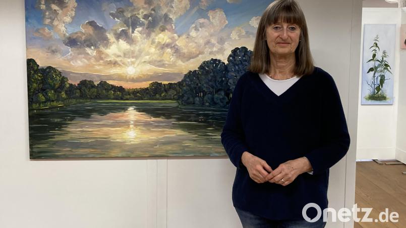 Evi Steiner-Böhm präsentiert &quot;Oberpfälzer Landschaften&quot; in der Burg Dagestein. Bild: aks