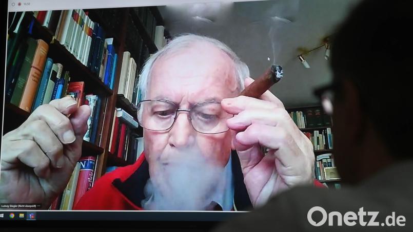 Ludwig Stiegler lässt Dampf ab. Beim Video-Interview mit Oberpfalz-Medien gibt es auch einige kritische Themen zu besprechen. Bild: Gabi Schönberger