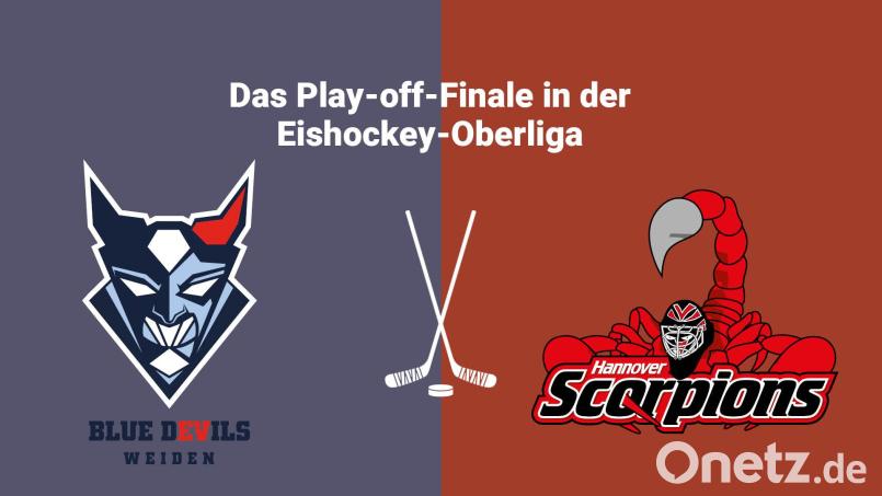 Die beiden Play-off-Finalisten Blue Devils Weiden - Hannover Scorpions im Vergleich. Bild: Fröhler, Laura