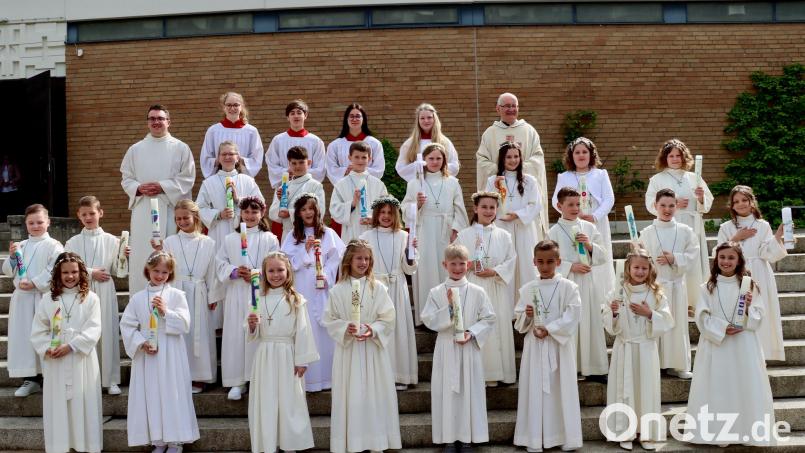 Die Erstkommunikanten der Pfarrei St. Michael an ihrem Festtag. Bild: Thomas Held/exb