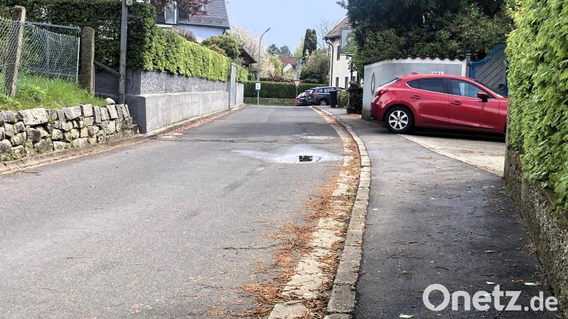 Sanierungsbedarf ist in der Sudetenlandstraße zweifellos geboten. Und auch an der Treppenanlage, die auf der linken Seite zwischen Granitsteinmauer und Betonmauer versteckt liegt, sehen Stadträte Handlungsbedarf. Bild: stg