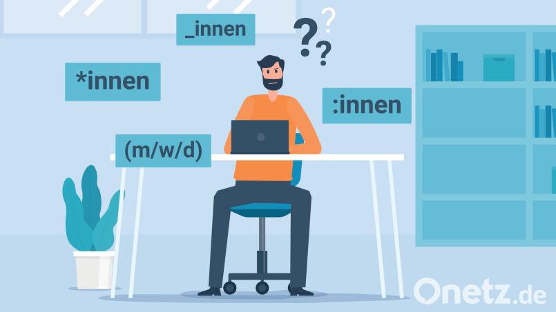 Seit dem 1. April dürfen staatliche Behörden in Bayern ausdrücklich nicht gendern, für kommunale Behörden gilt dies aber nur als Empfehlung. Grafik: Laura Fröhler