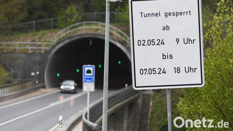 Der Mühlbergtunnel bei Neustadt/WN wird von Donnerstag bis Dienstag, 2. bis 7. Mai, gesperrt. Bild: Gabi Schönberger