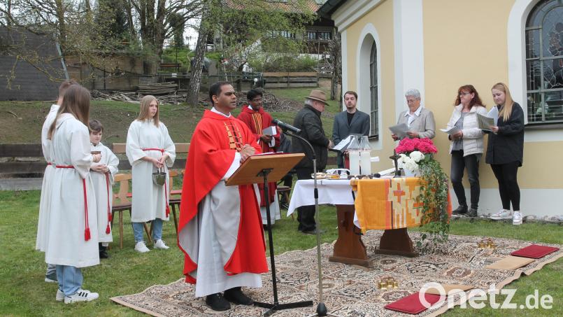 &quot;Wir sind mit dem heiligen Georg eine lebendige Gemeinde in Christus&quot;, sagt Pfarrer John Subash Vincent. Bild: pi