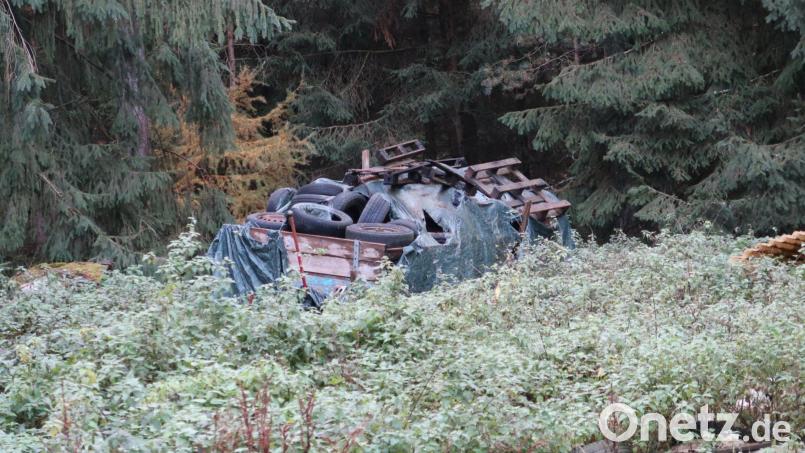 Unter anderem gehört dieser vollgeladene Wagen zu den Ablagerungen im Wald bei Ehenfeld. Bild: exb