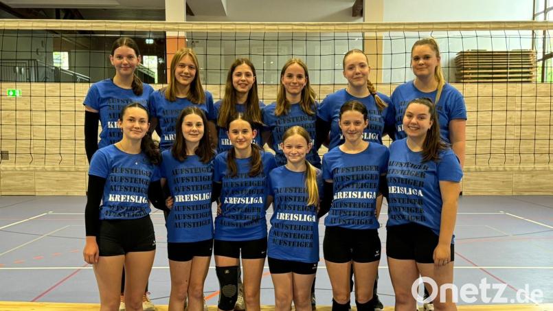 Die Volleyballerinnen des TV Vohenstrauß III spielen nächste Saison in der Kreisliga. Bild: Rackl
