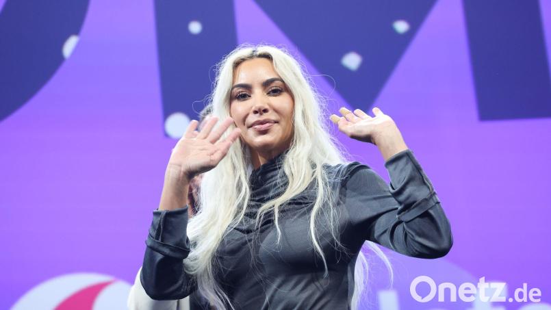 US-Superstar Kim Kardashian auf der Digital- und Marketingmesse OMR in Hamburg. Bild: Christian Charisius/dpa
