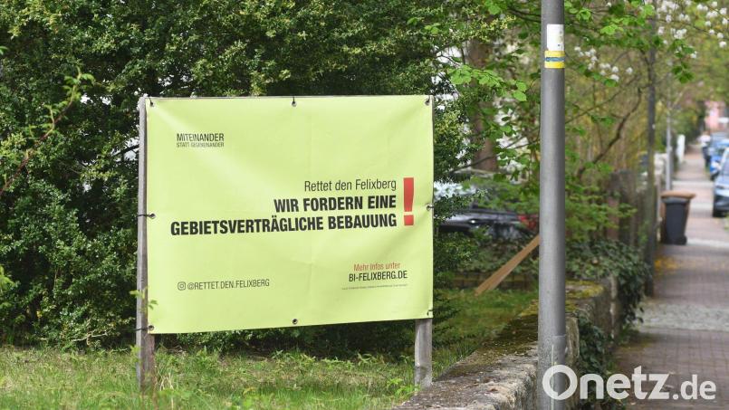 Anwohner der Felixallee und umliegender Straßen wehren sich gegen Mehrfamilienhäuser in ihrer Nachbarschaft. Bild: Gabi Schönberger