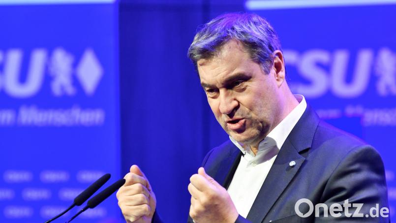 Beim Europa-Empfang der CSU in Amberg (ACC) sprach Ministerpräsident Markus Söder vor einem vollen Saal. Bild: Petra Hartl