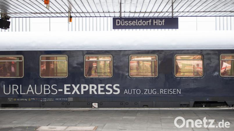 Der Anbieter Urlaubs-Express bietet unter anderem Autozugreisen ab Düsseldorf an. Bild: Thomas Banneyer/dpa