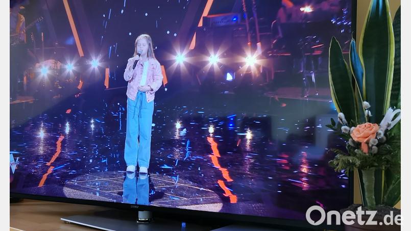 Ein toller Erfolg: Lina aus Schneeberg hat es bei der Talentshow &quot;The Voice Kids&quot; bis ins Halbfinale zu den Sing-Offs geschafft. Bild: Portner
