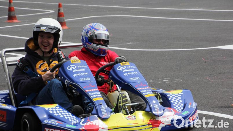 Begeisterung pur bei allen, die als Beifahrer im Kart mitfuhren. Bild: kro