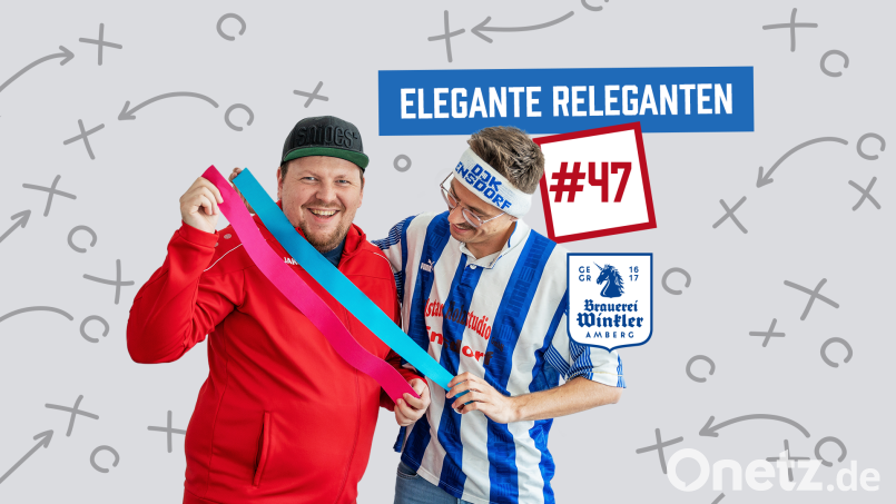 Faktenschecki und Tracer sprechen in der neuen Fehlpass-Folge über die Relegationsspiele im Fußballkreis Amberg/Weiden. Unter anderem. Bild: Marina Gube