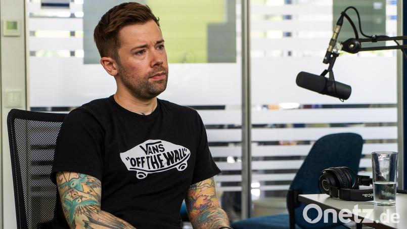 Fotograf Johnny Diamond aus Regensburg zu Gast im Podcast-Studio der Oberpfalz-Medien. Bild: Peter Müller